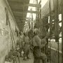 In the pits - rifle range.  Barnhill, Bucheger, Gruber.
