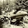 Jet propelled Nazi planes along the Autobahn between Ulm and Augsburg.